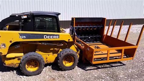 round bale chopper skid steer|864 top spread bale.